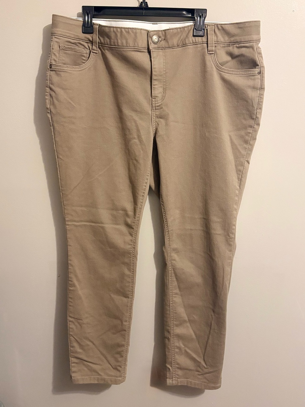 Liz Claiborne Olive Green Slim Straight Pants